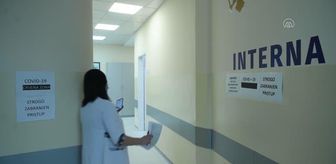 PODGORİCA - AA ekibi Podgorica'daki sağlık çalışanlarının Kovid-19 ile mücadelesini görüntüledi