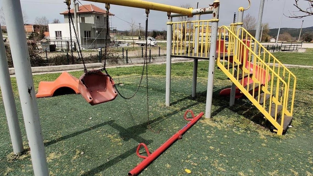 Yenice\'de çocuk parkına çirkin saldırı