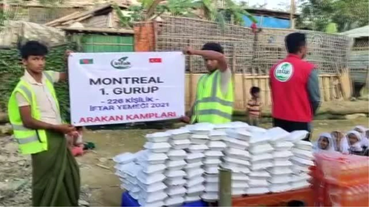 Kanada\'daki Türklerden, Bangladeş\'teki mülteci kamplarında kalan Arakanlı Müslümanlara ramazan yardımı