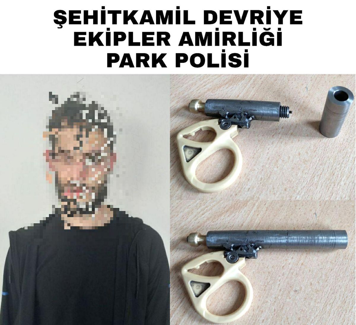 Şüpheli şahsın üzerinden suikast silahı çıktı