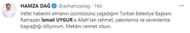 Torbalı Belediye Başkanı Ramazan İsmail Uygur hayatını kaybetti