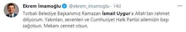 Torbalı Belediye Başkanı Ramazan İsmail Uygur hayatını kaybetti