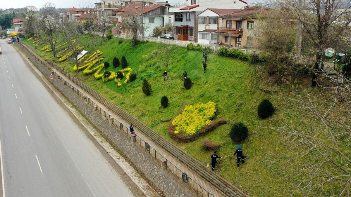 Başiskele\'de yeşil alanlar yaza hazırlanıyor