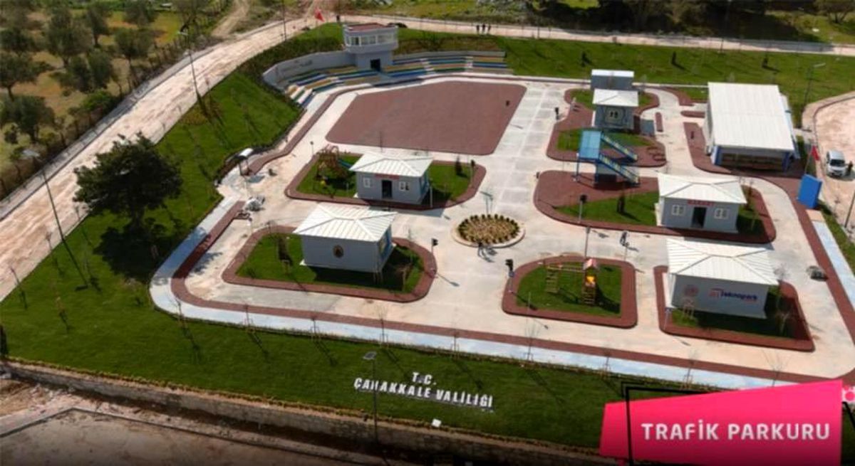 Çanakkale\'ye trafik eğitim parkı yapıldı