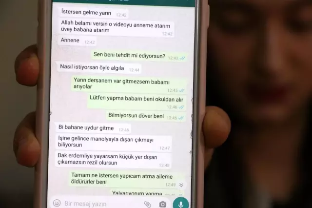 Genç kızı müstehcen görüntülerini çekip tehdit etti: Şikayetinden vazgeçmezsen seni Özgecan gibi öldürürüm Genç kızı müstehcen görüntülerini çekip tehdit etti: Şikayetinden vazgeçmezsen seni Özgecan gibi öldürürüm