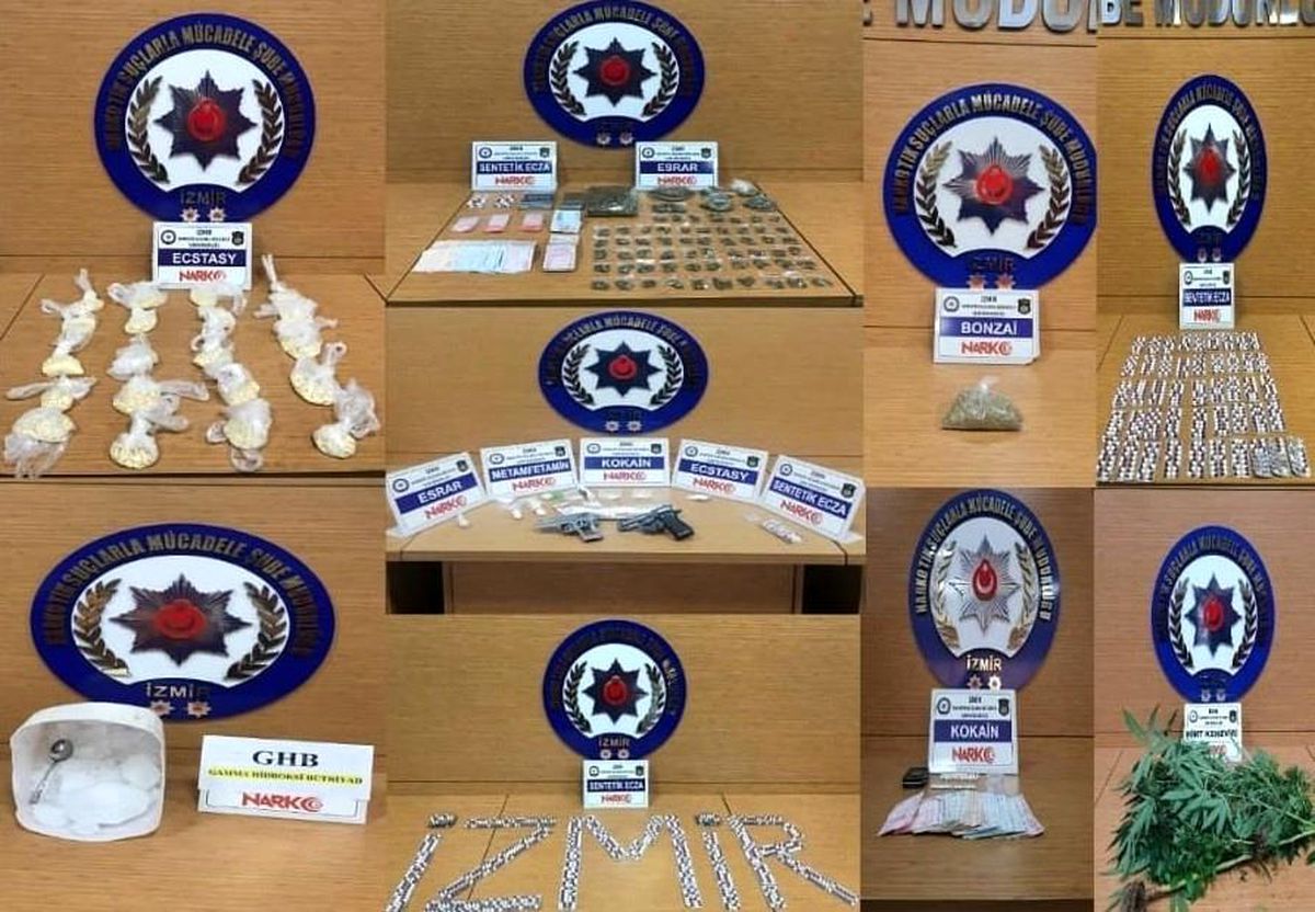 İzmir\'de uyuşturucu operasyonlarında 7 şüpheli tutuklandı