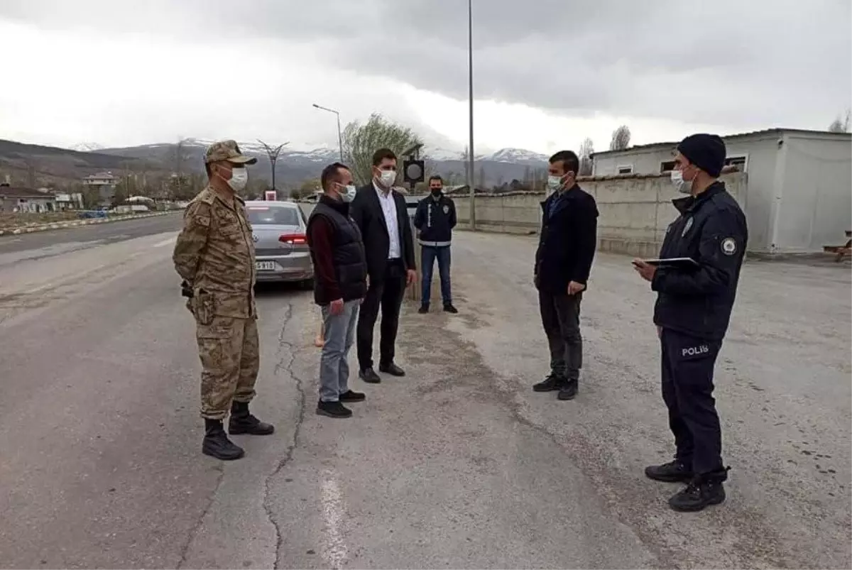 Kaymakam Arslantürk, yol emniyet ve kontrol noktaların denetledi