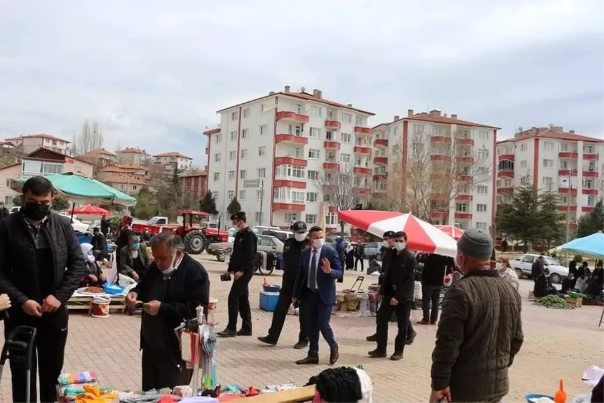 Kaymakam Görmüş sebze pazarını denetledi