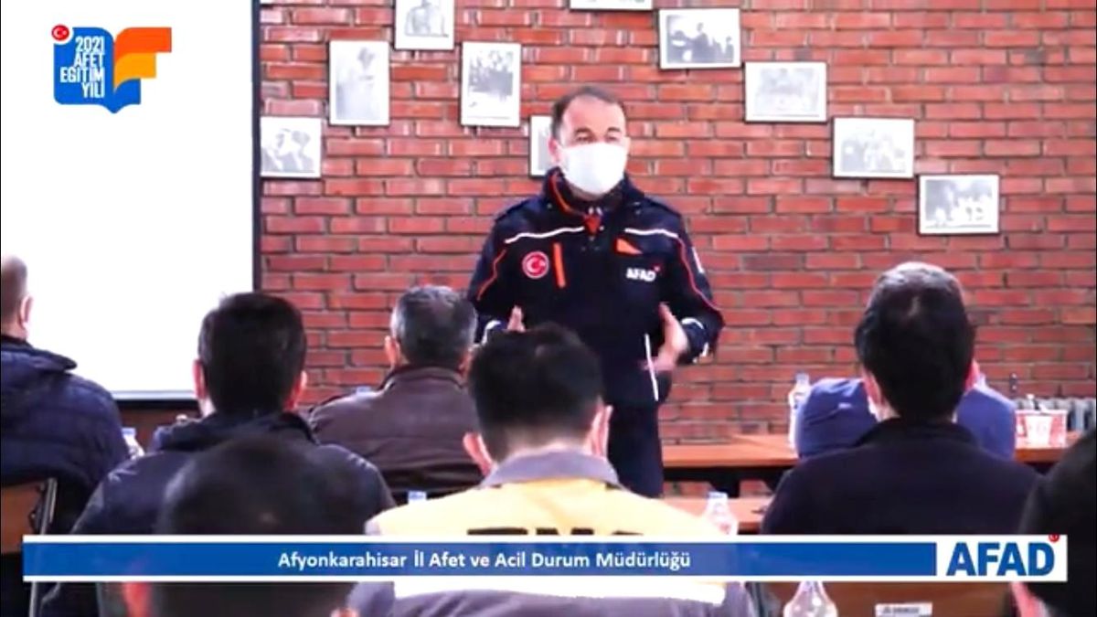 Alkaloid fabrikasında afet farkındalık eğitimi düzenlendi
