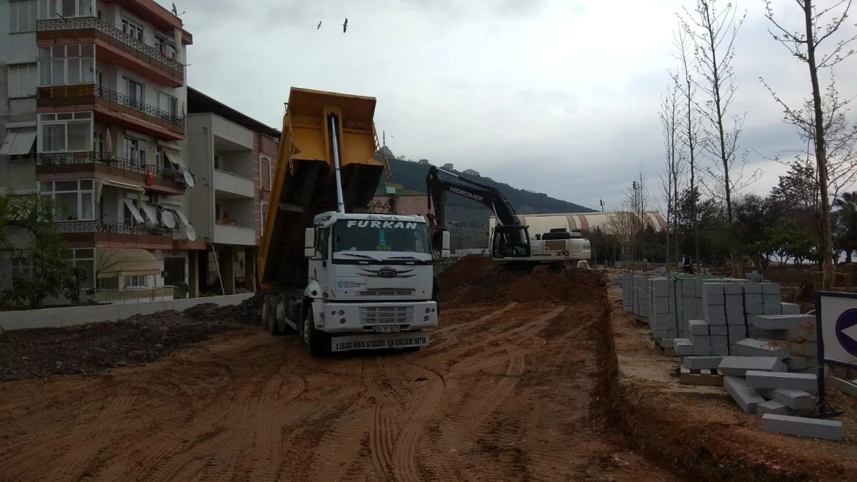 Hereke Sahili yolu yapımına başlandı