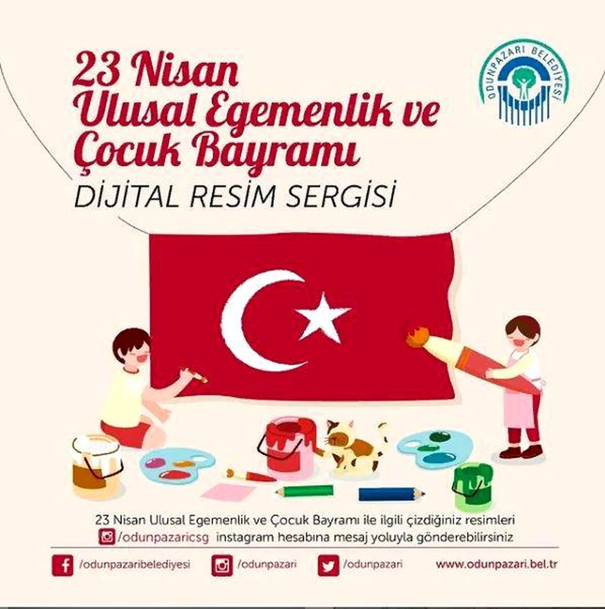 Son dakika haberi: Odunpazarı\'ndan 23 Nisan temalı dijital resim sergisi