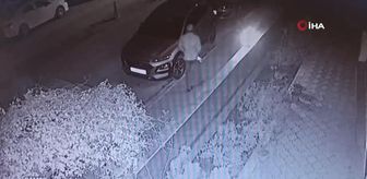 Bursa'da saniyeler içinde aracı böyle çaldı