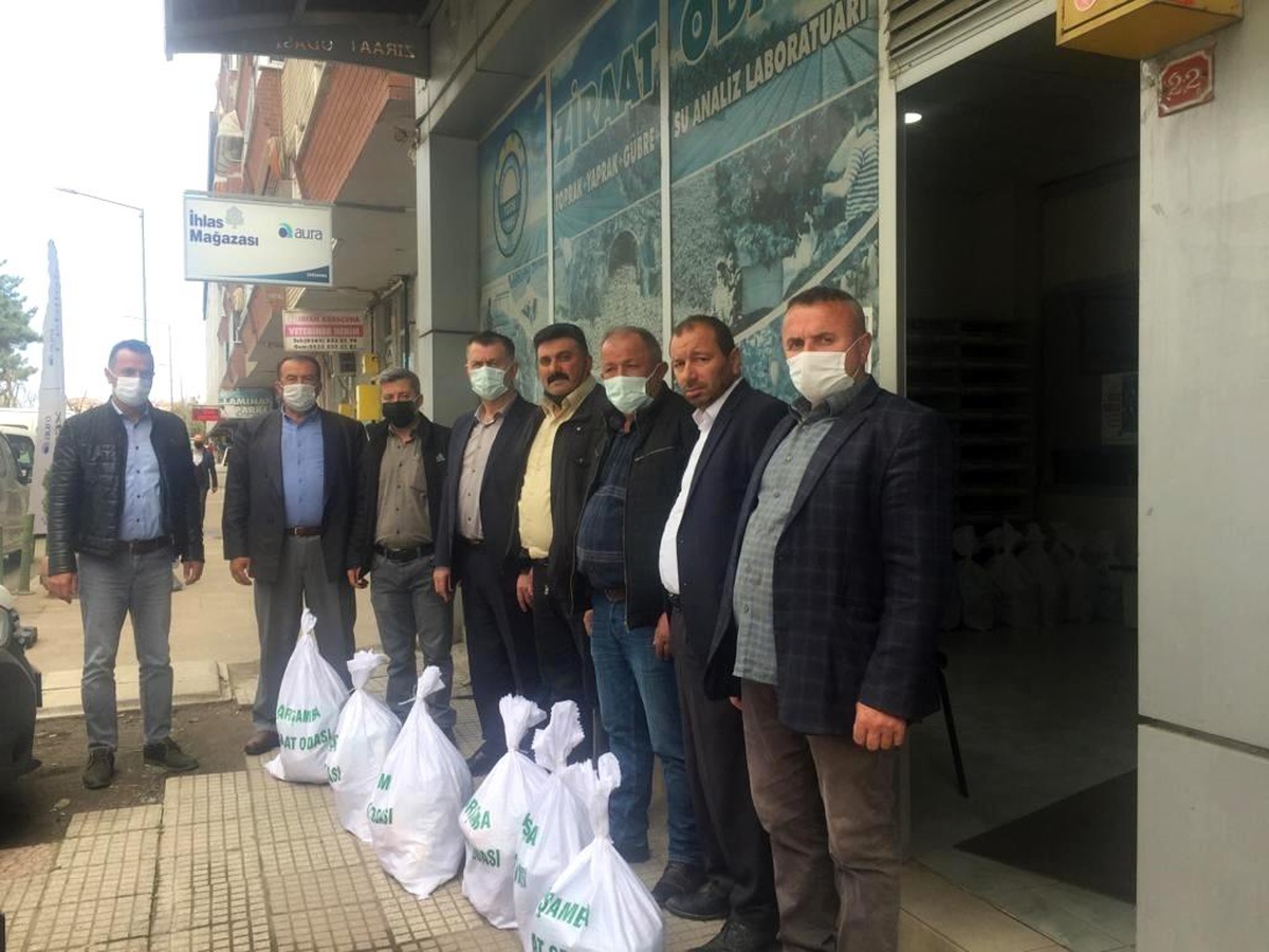 Çarşamba Ziraat Odası\'ndan 800 çiftçiye Ramazan yardımı