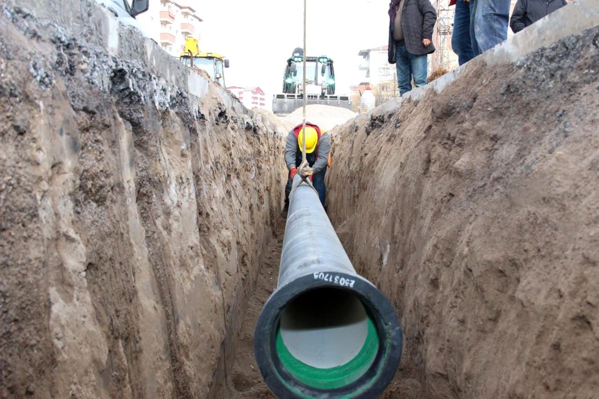İncesu\'ya 6 bin 303 metrelik şebeke hattı