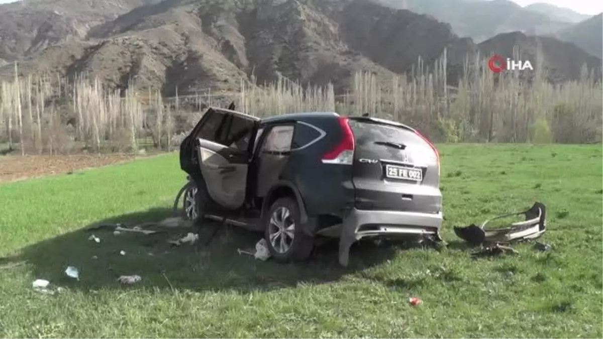 Kaymakam ve Belediye Başkanının içinde bulunduğu makam aracı şarampole yuvarlandı: 4 yaralı