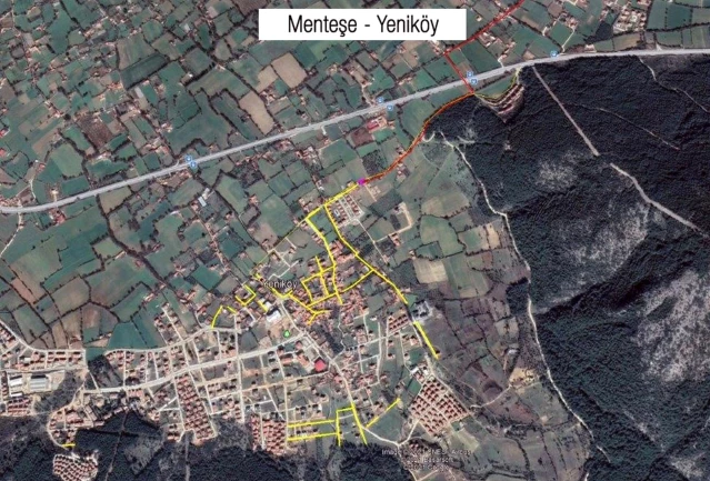 Menteşe Kentsel Sit alanı doğalgaza kavuşuyor