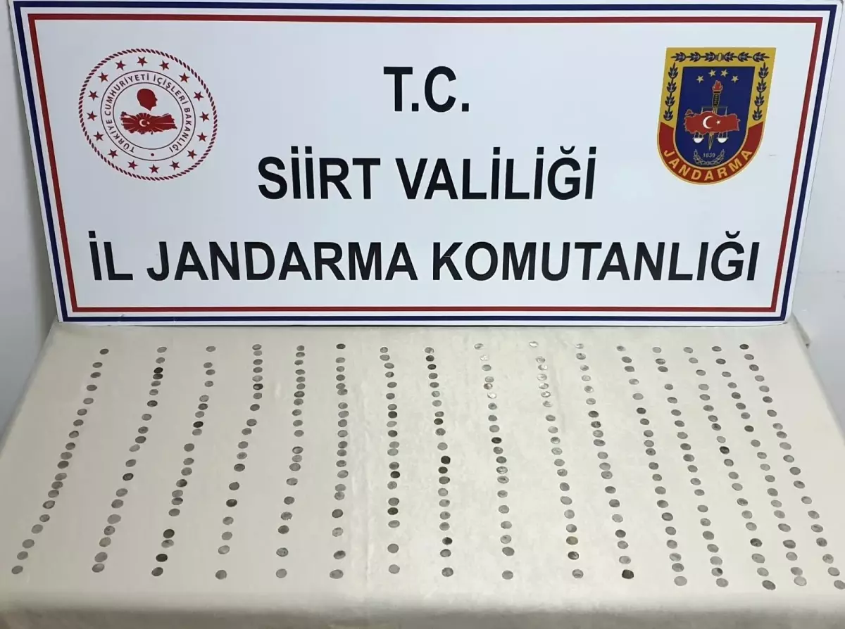 Siirt\'te Roma dönemine ait 321 gümüş sikke ele geçirildi