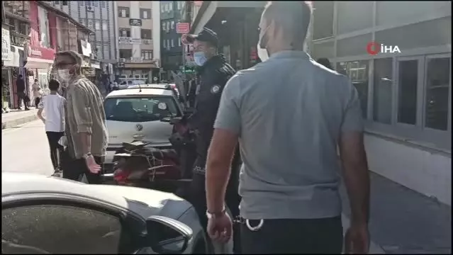 Hatay'da polis maske denetimi Hatay'da polis maske denetimi