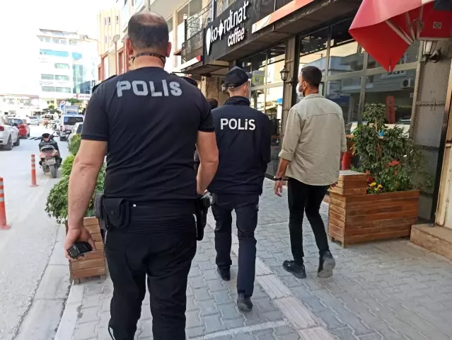 Hatay'da polis maske denetimi Hatay'da polis maske denetimi