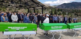 Kazada ölen sürücü, eşi ve oğlu yan yana toprağa verildi