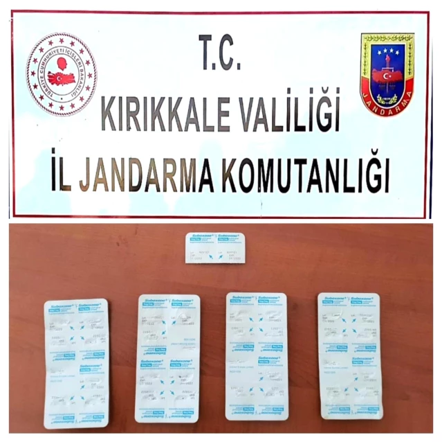 Kırıkkale'de 30 adet uyuşturucu hap ele geçirildi