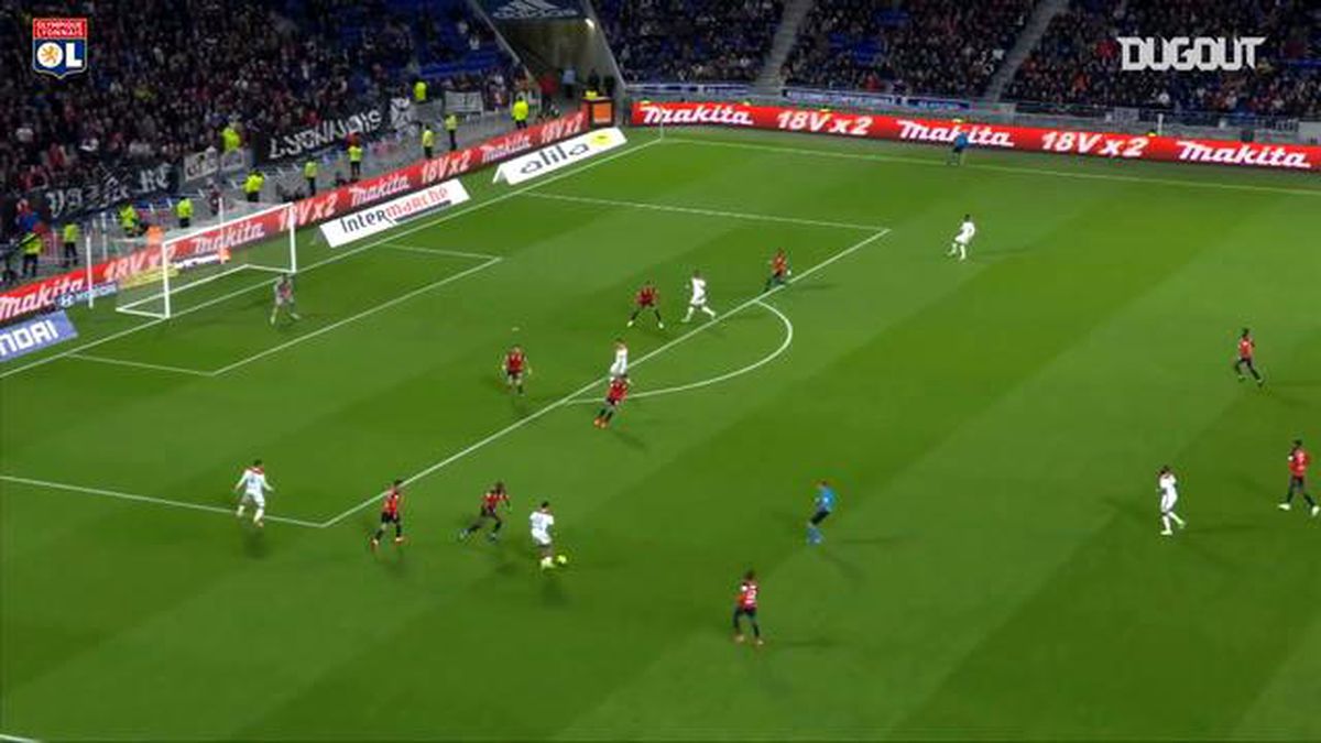 Leo Dubouis\'in Lyon Formasıyla Ligue 1\'de Attığı İlk Gol