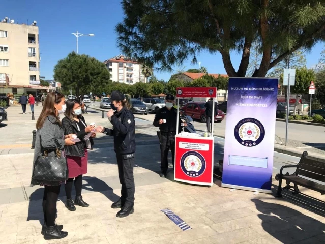 Ortaca'da KADES tanıtıldı, vatandaşlara maske dağıtıldı