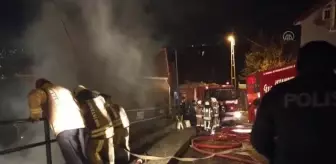 Sarıyer'de müstakil bir evde çıkan yangın söndürüldü