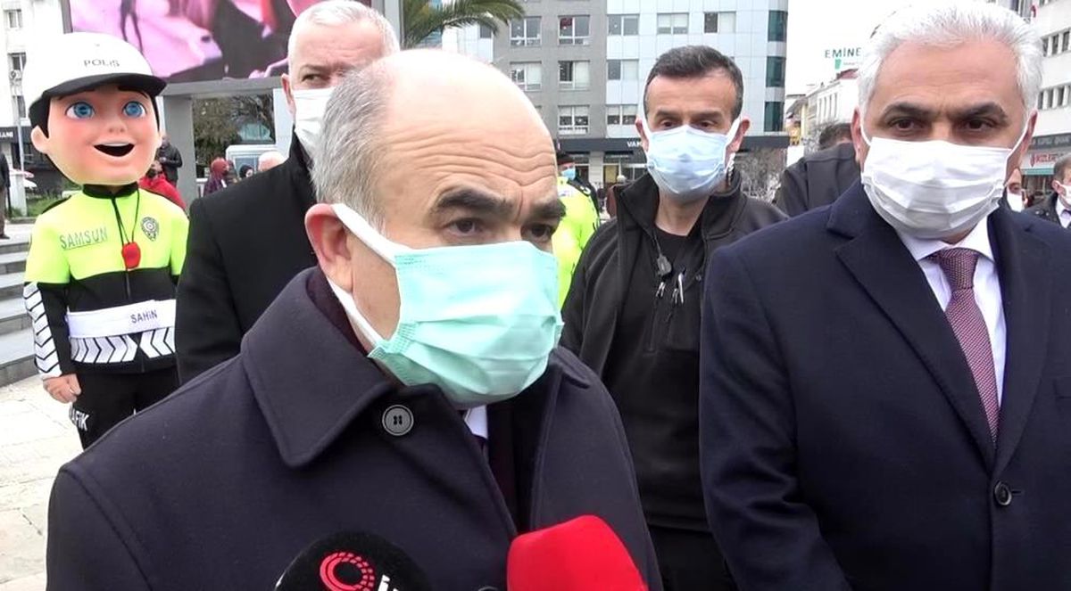 Samsun Valisi Dağlı\'dan mutasyonlu virüsün rehavet ortamında hızlı yayılım gösterebileceği uyarısı