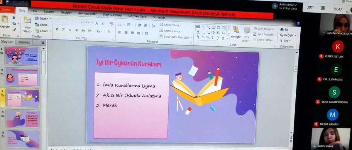 Son dakika gündem: Buharkent MYO\'da çocuk kitabı yazımı konuşuldu