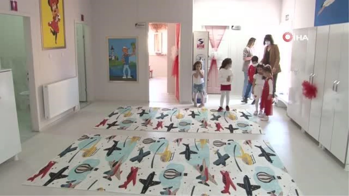 Elazığ\'da depremin yaraları sarılıyor...200 öğrenci kapasiteli anaokulu açıldı