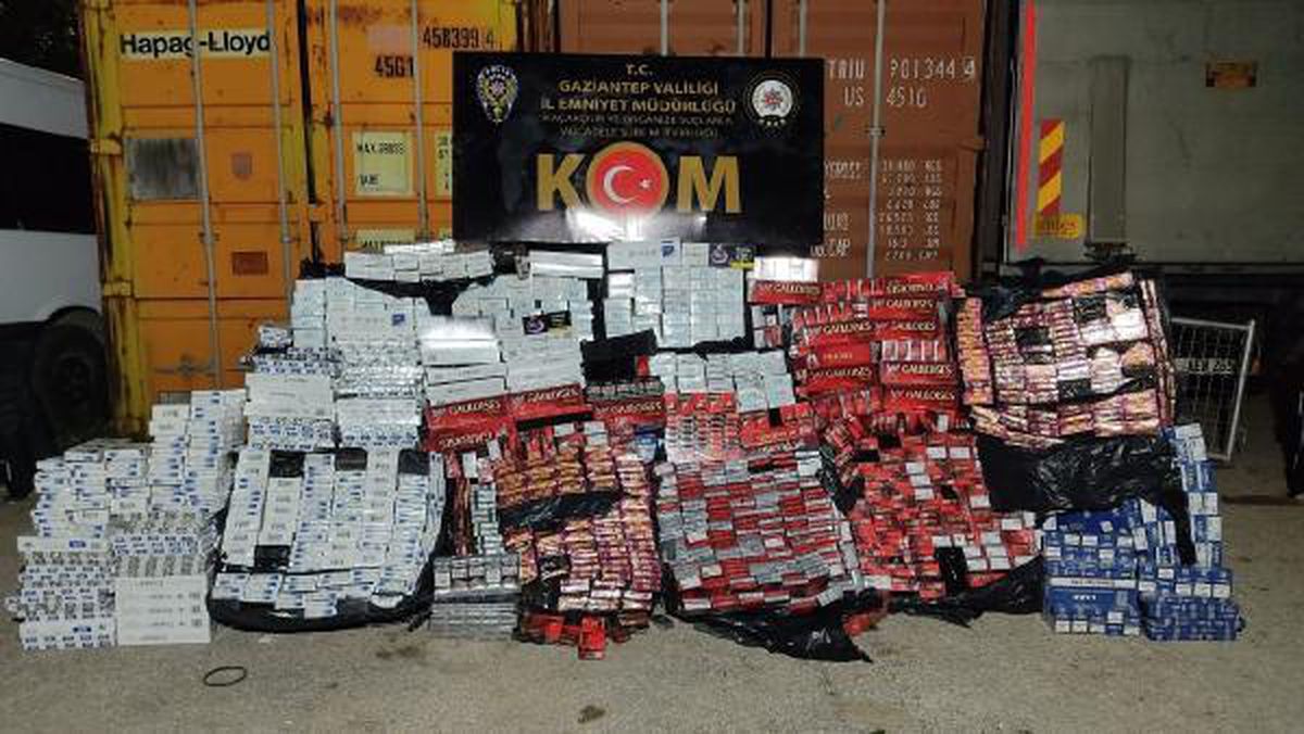 Gaziantep\'te 20 bin paket kaçak sigara ele geçirildi