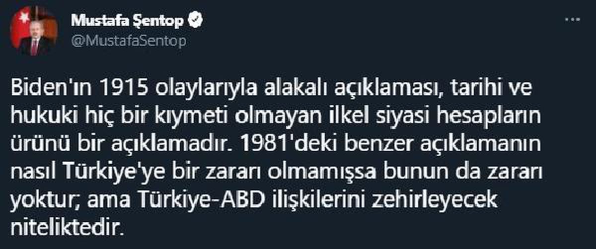 ABD ilişkilerini zehirleyecek niteliktedir