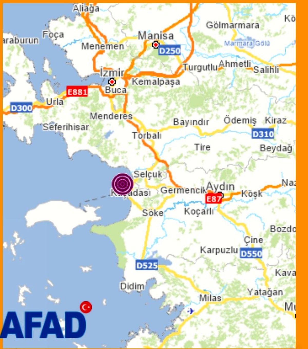 Aydın\'da 3.8 şiddetinde deprem
