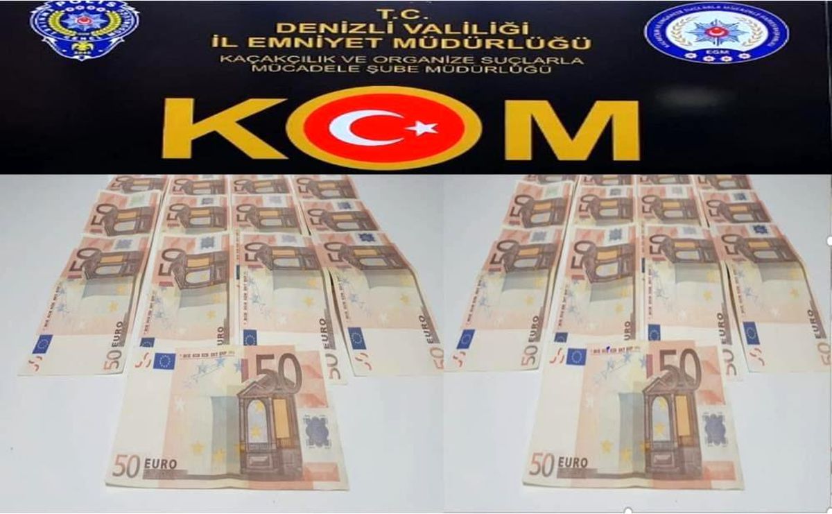 Aydın\'da sahte 50 euro ile alışveriş yapan çete yakalandı