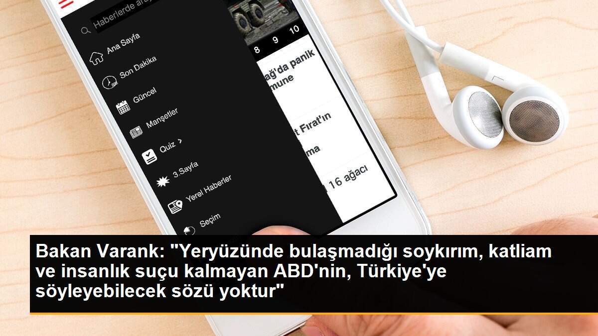 Son dakika haber | Bakan Varank: "Yeryüzünde bulaşmadığı soykırım ve insanlık suçu kalmayan ABD\'nin, Türkiye\'ye söyleyebilecek sözü yoktur"