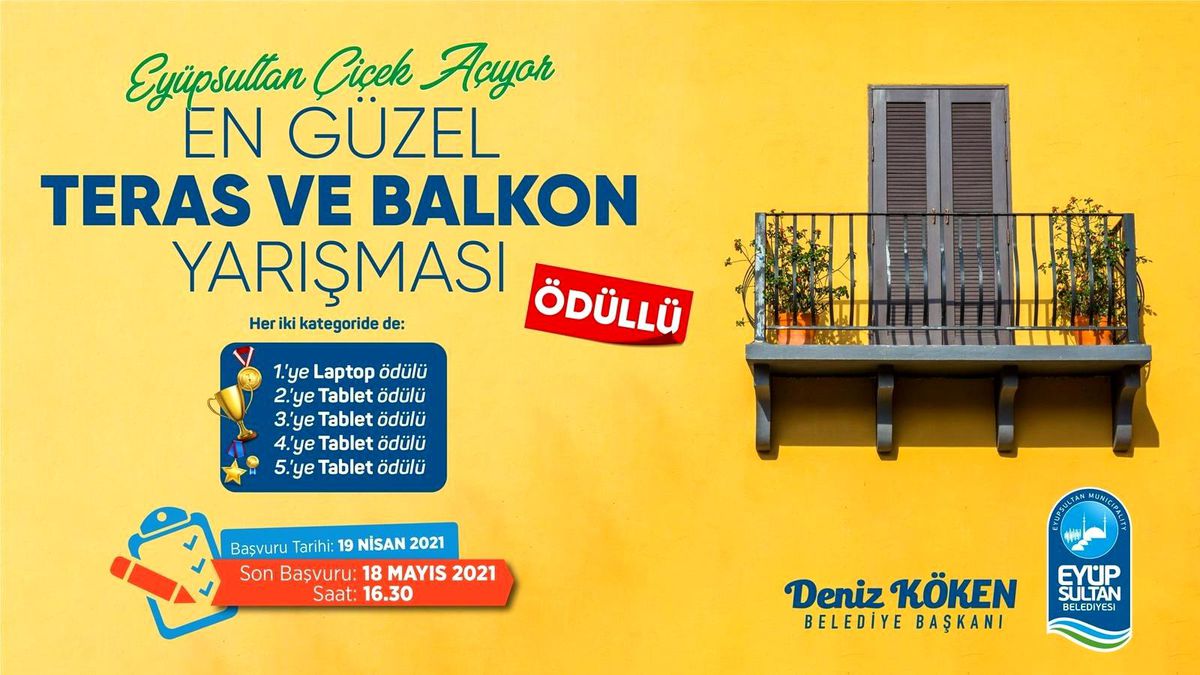 "Eyüpsultan Çiçek Açıyor" sloganıyla yarışma başladı