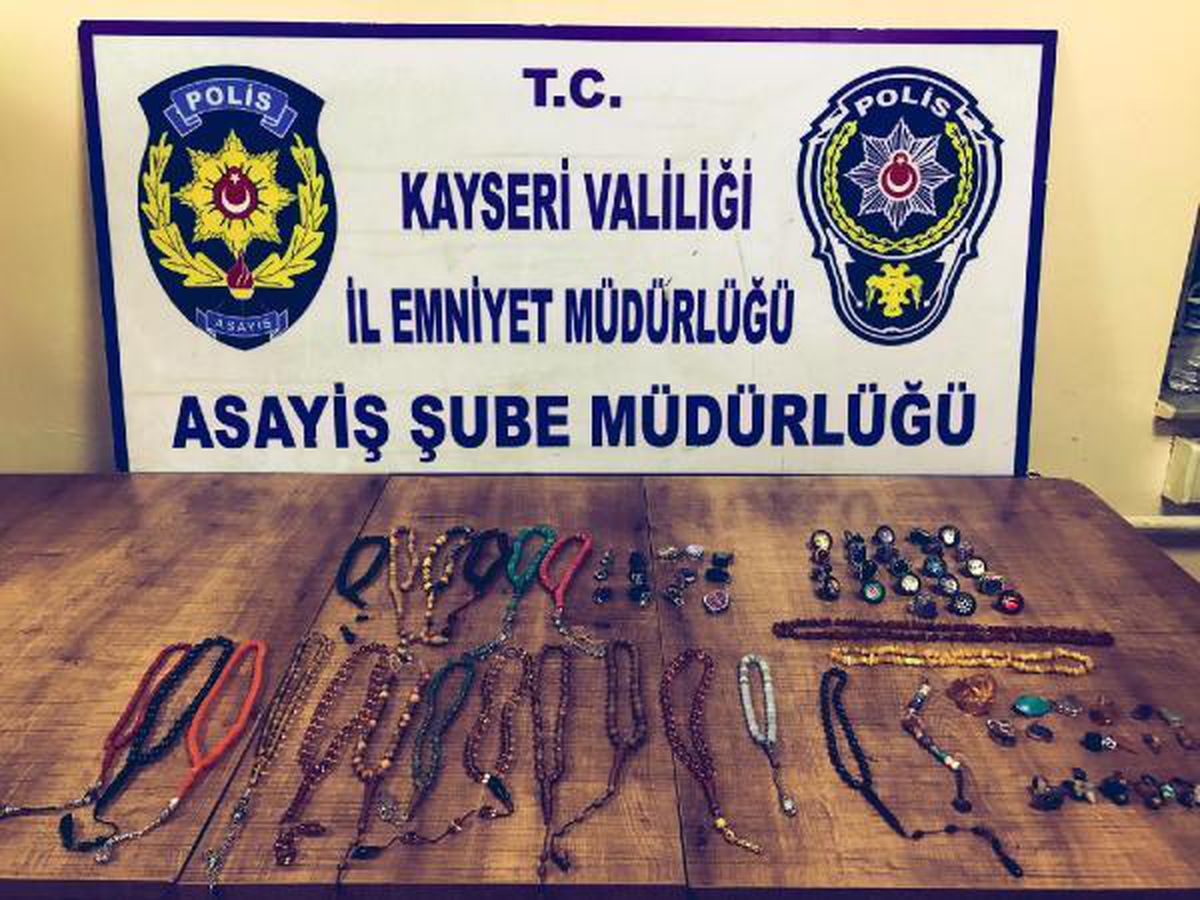 Son dakika haber! Kayseri\'de 65 bin liralık tespih ve gümüş takı hırsızlığına gözaltı
