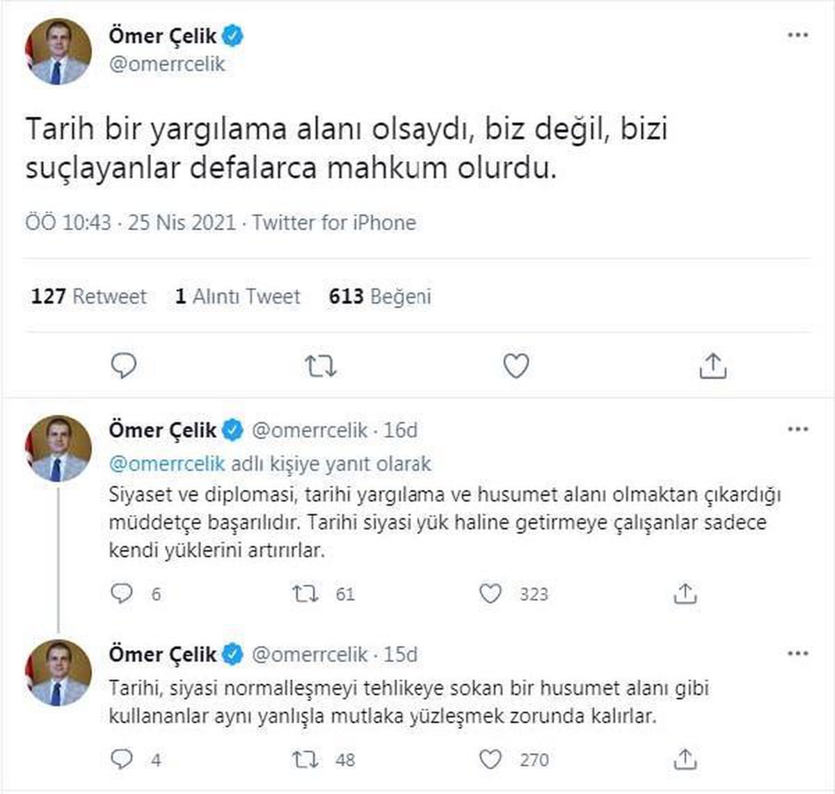 AK Parti Genel Başkan Yardımcısı Çelik: "Tarih bir yargılama alanı olsaydı, biz değil, bizi suçlayanlar defalarca mahkum olurdu"