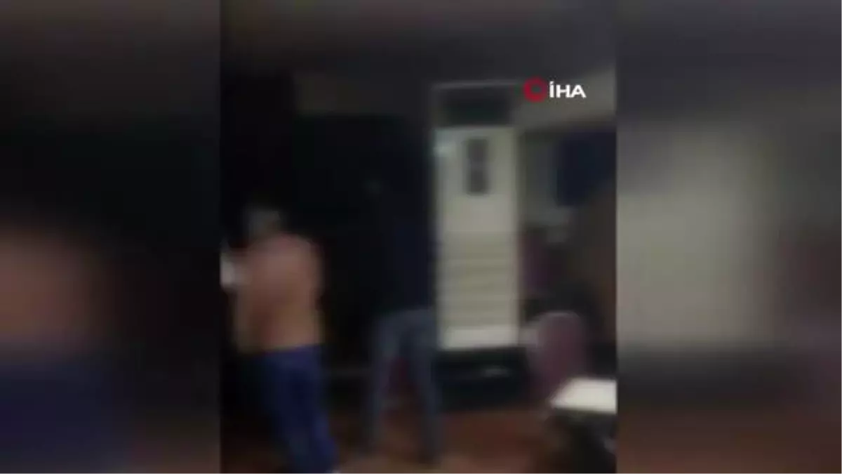 Kağıthane\'de kıraathaneye baskın kamerada