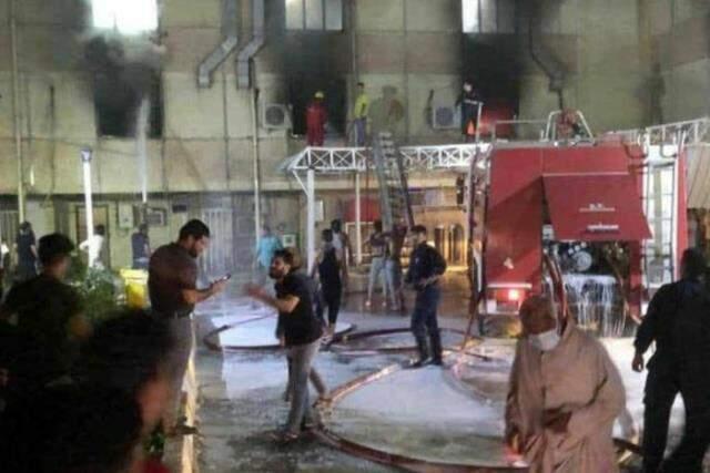 Komşuda bilanço ağırlaşıyor! Korona hastalarının tedavi gördüğü hastanedeki yangında ölü sayısı 82'ye yükseldi Komşuda bilanço ağırlaşıyor! Korona hastalarının tedavi gördüğü hastanedeki yangında ölü sayısı 82'ye yükseldi