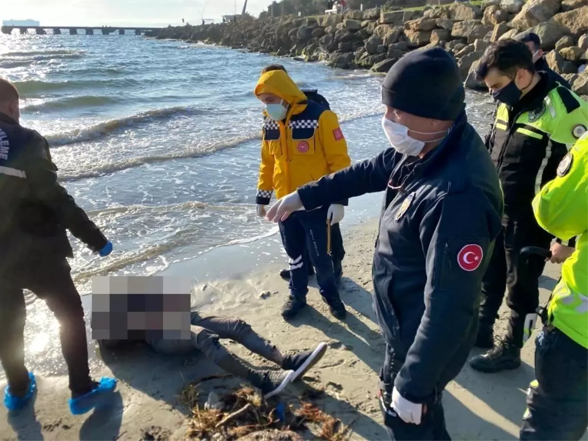 Denize düşen gemicinin cansız bedeni karaya vurdu