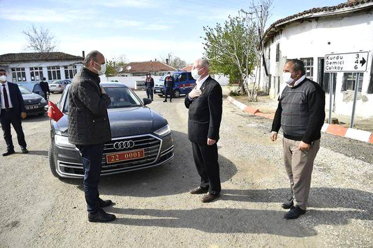 Edirne valisi bir günde 59 köyü ziyaret etti