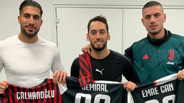 Hakan Çalhanoğlu, Merih Demiral'ın aracılığıyla önümüzdeki sezon Juventus forması giyecek