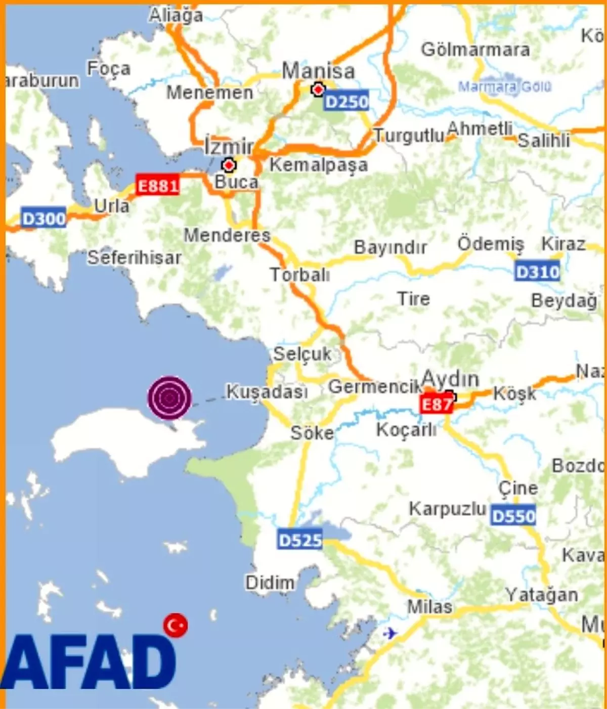 Kuşadası\'nda 4.0 şiddetinde deprem