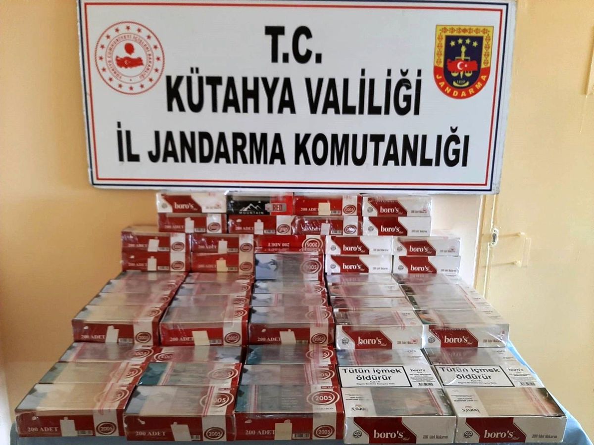 Kütahya\'da 84 karton kaçak sigara ele geçirildi