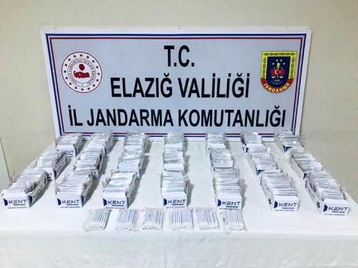 Makarona sarılı kaçak tütün getiren şahıs yakalandı