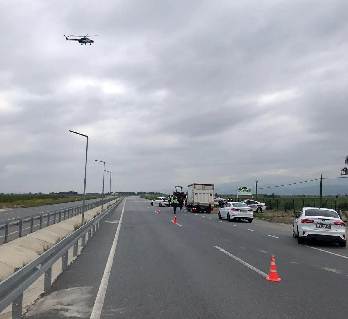 Trafik kurallarını ihlal edenlere gökyüzünden ceza yağdı