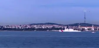 ABD sahil güvenlik gemisi 'USCGC Hamilton' İstanbul Boğazı'ndan geçti