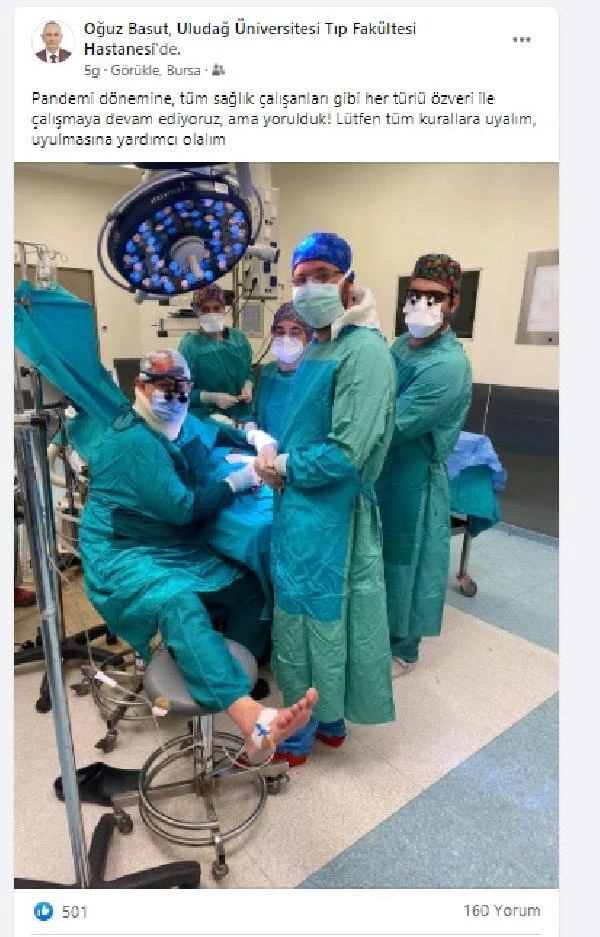 Son dakika haberi | Ameliyatta fenalaşan doktor, ayağına serum taktırarak operasyonu tamamladı